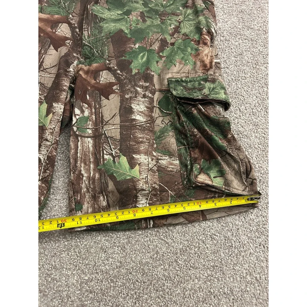 RedHead Cargo Shorts Mens M Camo Excellent Realtree Leaf Pattern Utility Outdoor
